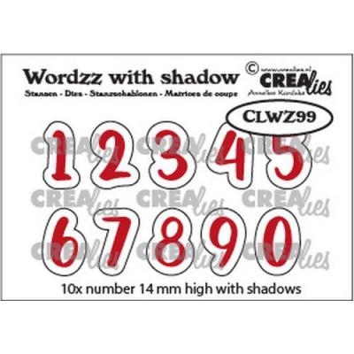 Crealies Wordzz With Shadow Dies - Zahlen